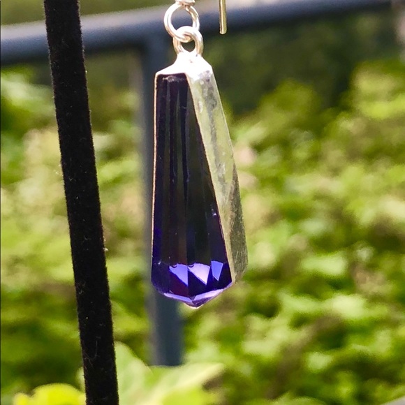 SOLD Amethyst Earrings - Picture 6 of 8